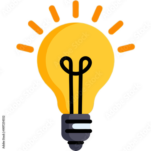 Bright Idea Lightbulb Innovation Concept