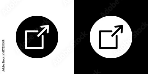 Share icon Vector in flat style. Collection silhouettes