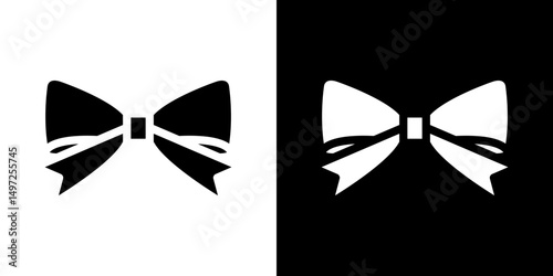 Ribbon icon Vector in flat style. Collection silhouettes
