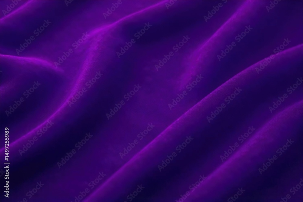 Fototapeta premium Close-up of luxurious, deep purple velvet fabric with subtle texture, evocative of a witch's mysterious and elegant attire Perfect for Halloween, fantasy, or magical themes , autumn, plush
