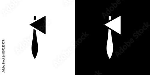 reflex hammer icon Vector in flat style. Collection silhouettes
