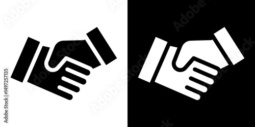 Partnership icon Vector in flat style. Collection silhouettes