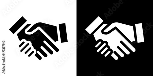 Partner icon Vector in flat style. Collection silhouettes