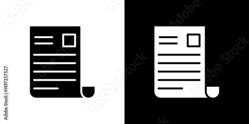 News icon Vector in flat style. Collection silhouettes