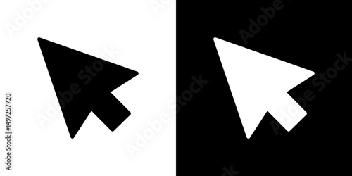 Mouse icon Vector in flat style. Collection silhouettes