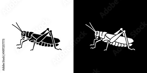 Mosquito icon Vector in flat style. Collection silhouettes