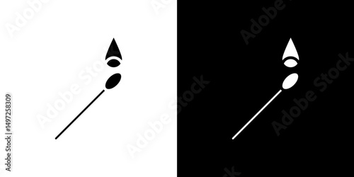 Matches icon Vector in flat style. Collection silhouettes