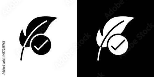 Hypoallergenic tested icon Vector in flat style. Collection silhouettes