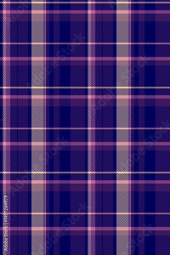 Seasonal pattern textile plaid, wrapping vector tartan check. Xmas fabric texture background seamless in blue and violet colors.