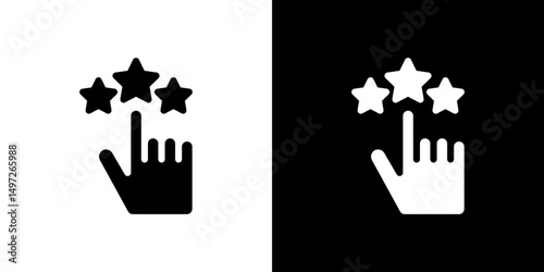 Customer loyalty icon Vector in flat style. Collection silhouettes