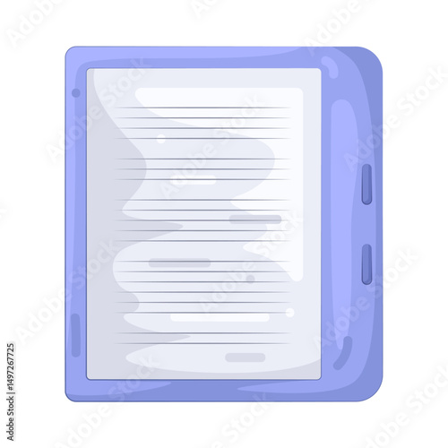 Illustration of e-reader