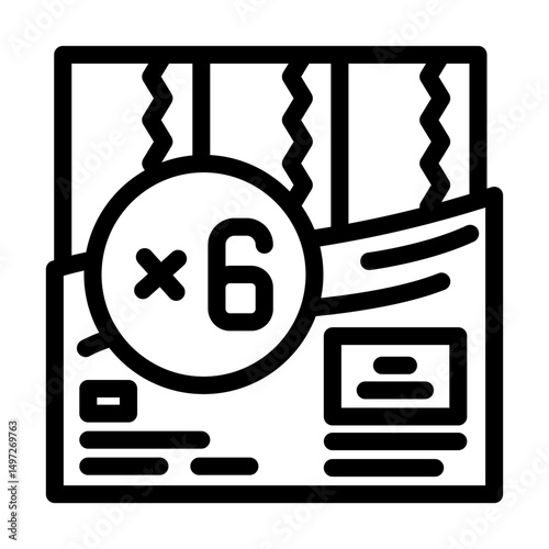 six pack toilet paper line icon vector illustration