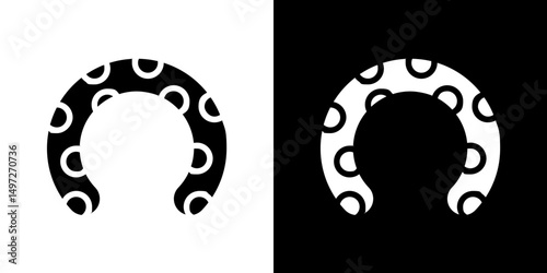 Baby orthopedic pillow icon Vector in flat style. Collection silhouettes