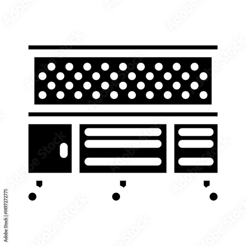 workbench tools glyph icon vector illustration