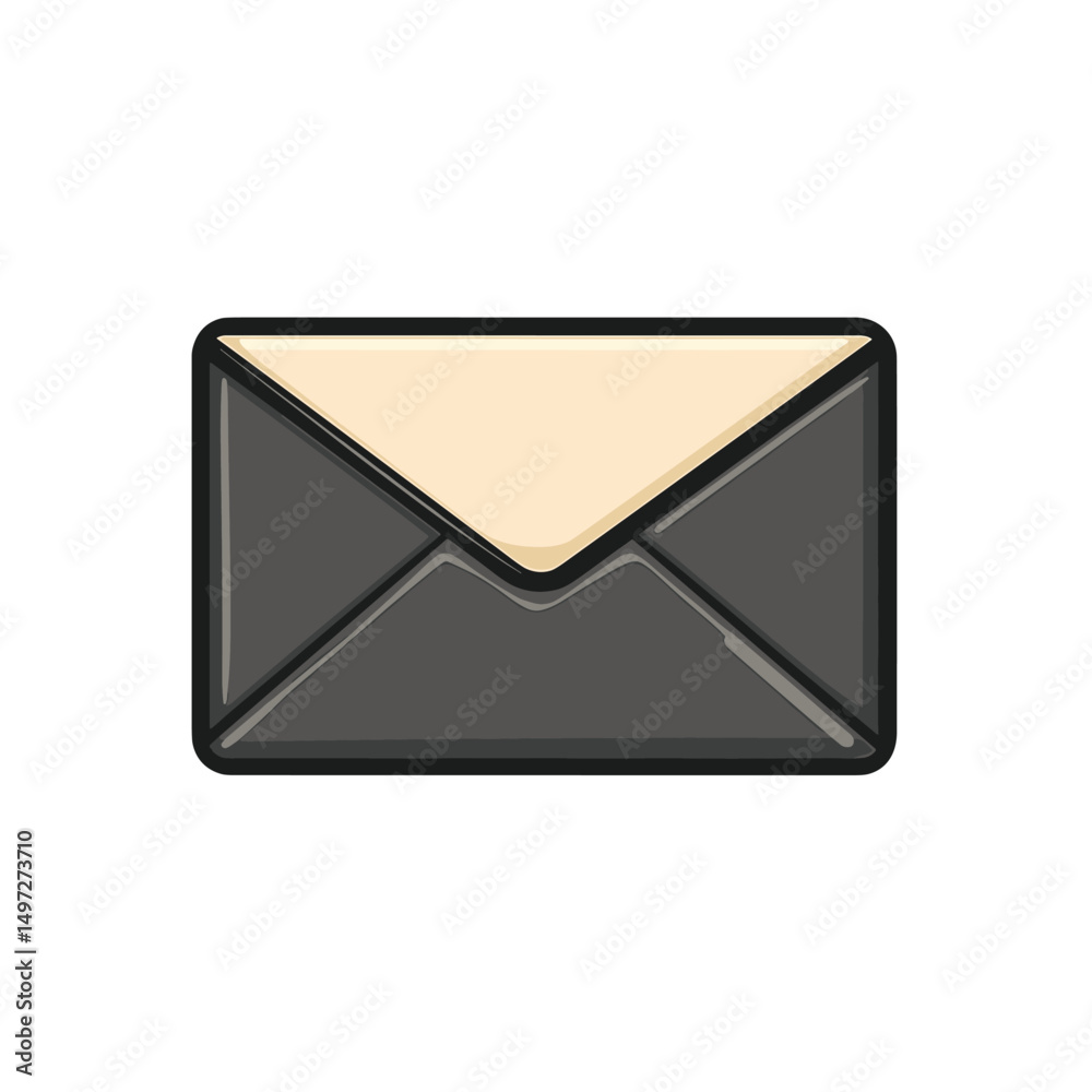 Mail icon, envelope, message symbol isolated on white transparent background Mail icon, envelope, message symbol isolated on white transparent background