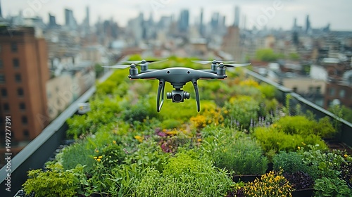 Urban farming with smart drone pictures