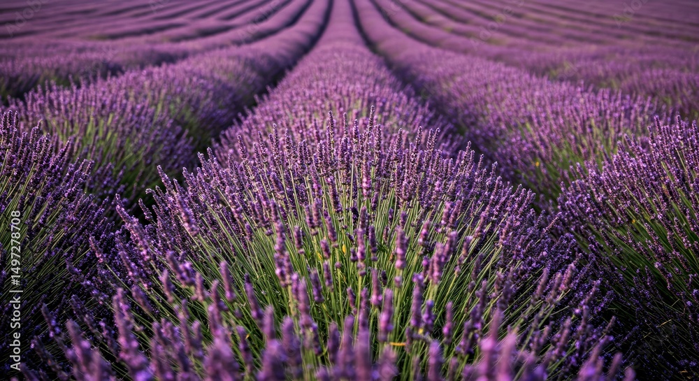 Obraz premium Pure Lavender Fragrance Enhances Air with Calming Aroma from Fresh Dried Purple Flowers