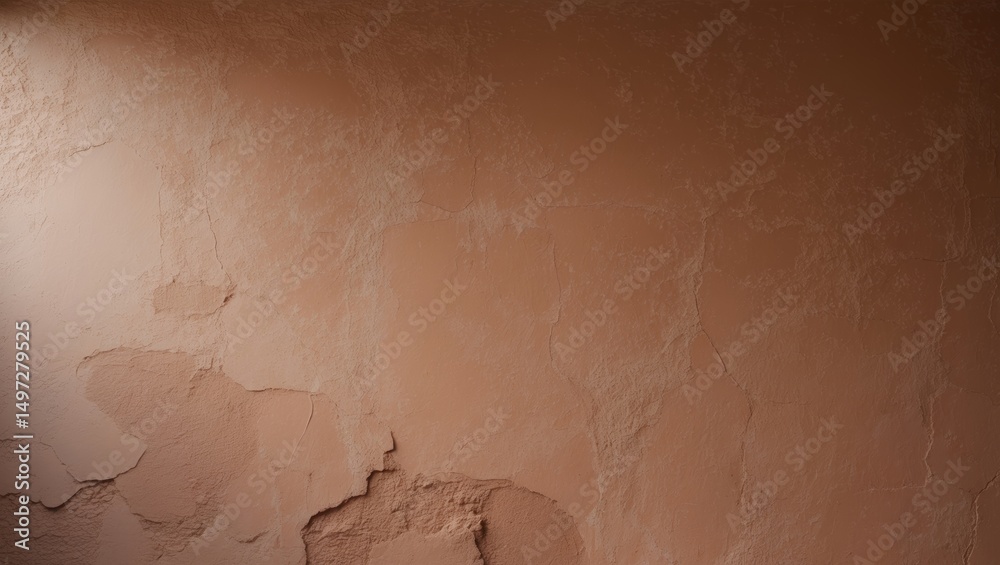 Fototapeta premium Brown Tan Accent Wall for Home Interior Featuring Mocha Mousse