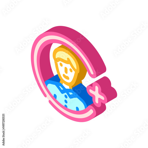 referral affiliate program isometric icon vector illustration