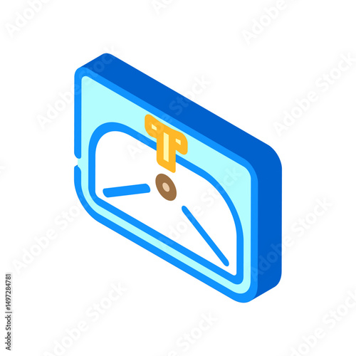 bathroom sink isometric icon vector illustration