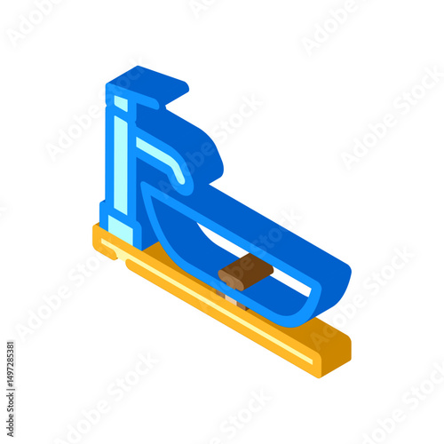 glass bowl sink isometric icon vector illustration