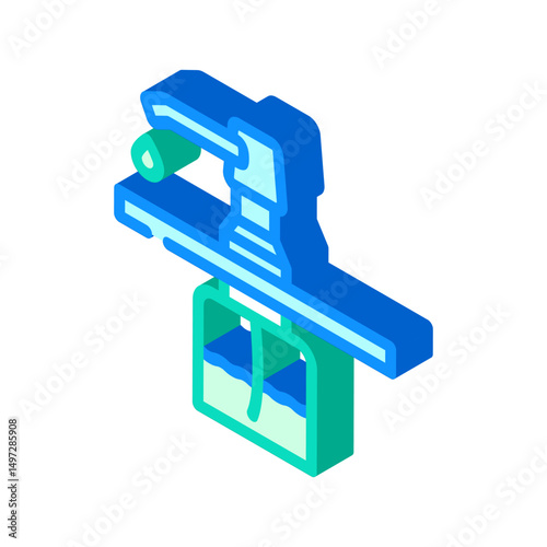 soap dispenser on sink isometric icon vector illustration