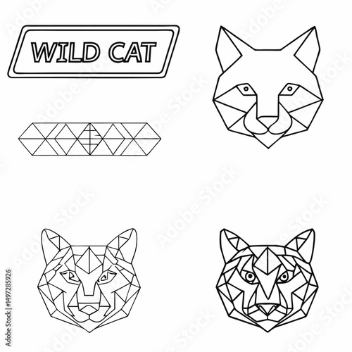 Funny cartoon cats vector illustration with cute kittens and pets