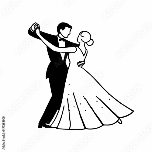 silhouette of a dancing girl