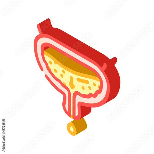 incontinence urology isometric icon vector illustration