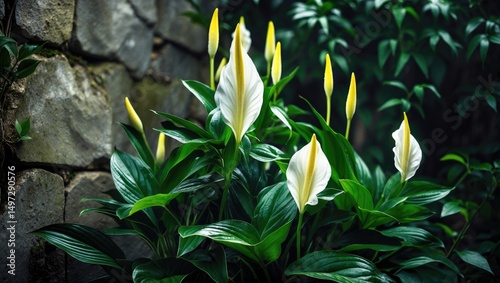 Due to its mesmerizing beauty, the peace lily is a well-liked ornamental plant known for its uniquely shaped flowers.