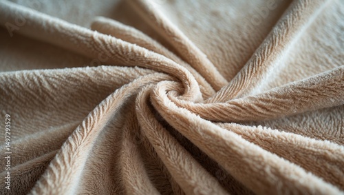 dense velour fabric with a natural texture