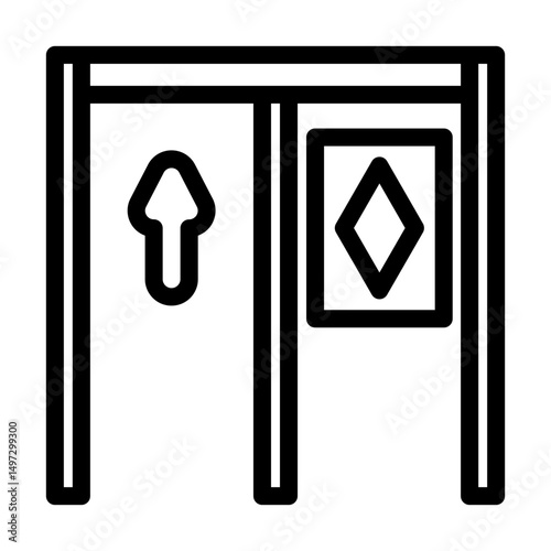 hov lane highway road line icon vector illustration