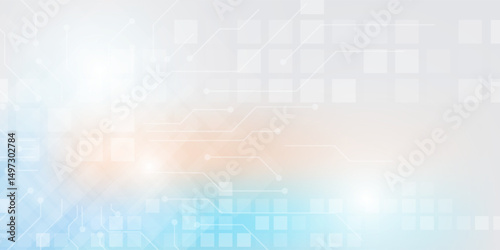 abstract space ray circuit cyber high technology business background