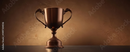 Wallpaper Mural Modern vector silhouette of a bronze trophy cup on a stylish background ,  object,  competition Torontodigital.ca
