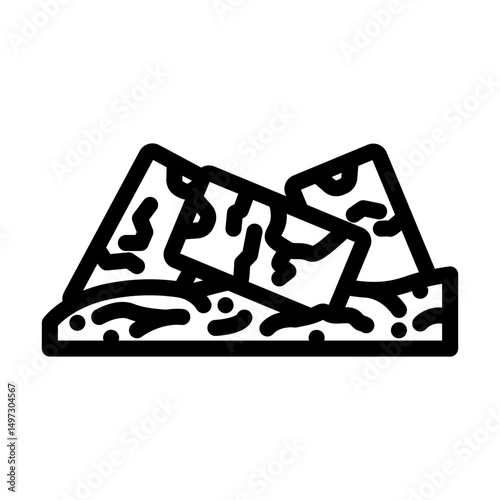 mobile phones e waste pollution line icon vector illustration