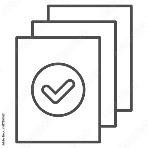 Assessment Outline Icon Element For Design