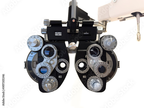 Phoropter device in Ophthalmologist's office