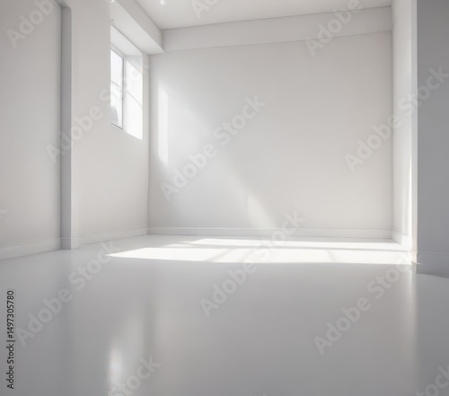 Wallpaper Mural Whispering white, faint shadows, calming minimalist scene,  shadow,  image,  design Torontodigital.ca
