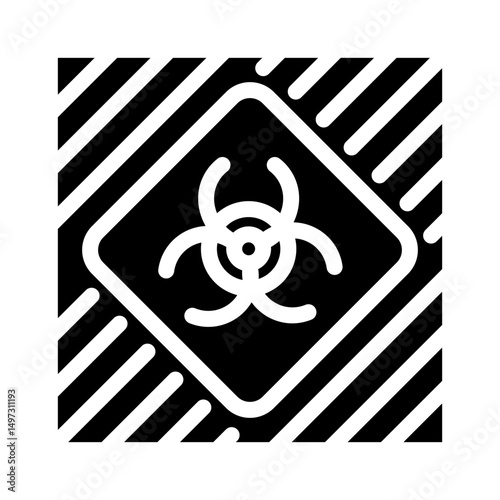 biohazard background chemical pollution glyph icon vector illustration