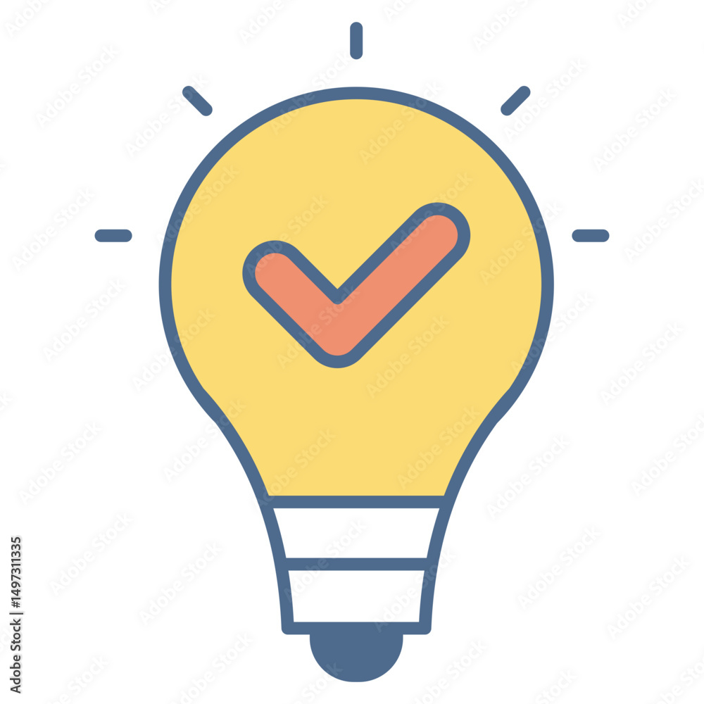 Fototapeta premium Solution Outline Color Icon Element For Design