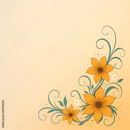 floral background with flowers