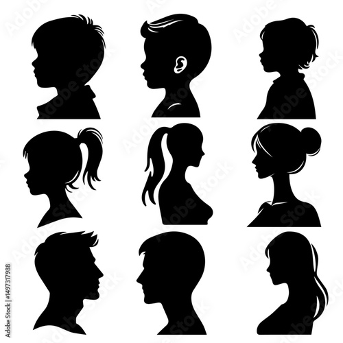 Diverse Profile Silhouettes