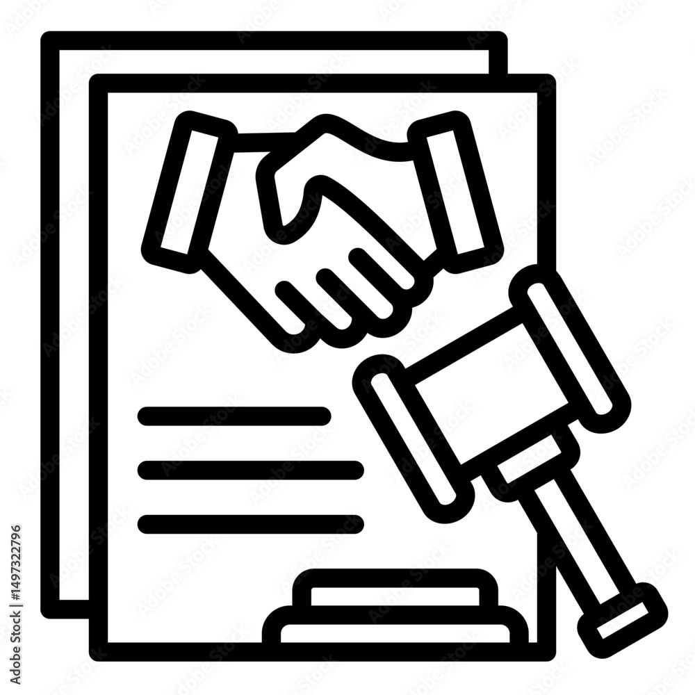 Legal Agreement Icon Element For Design Legal Agreement Icon Element For Design