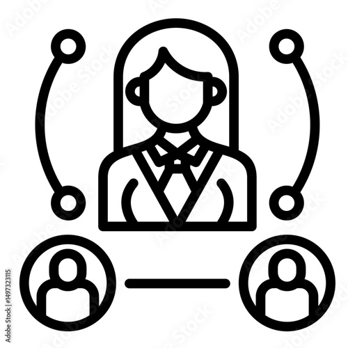 Executive Team  Icon Element For Design	