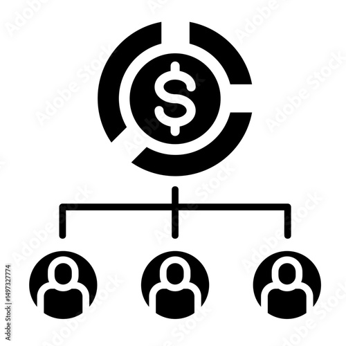 Equity Sharing  Icon Element For Design	