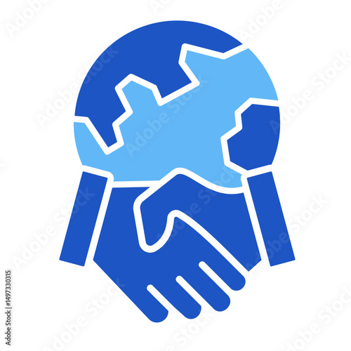 Handshake  Icon Element For Design	