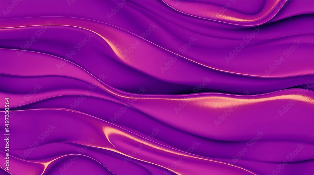 Fototapeta premium Abstract purple swirling fabric drape background texture