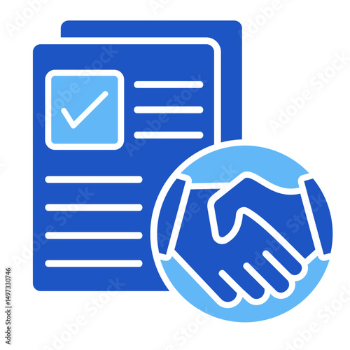 Partnership Agreement  Icon Element For Design	