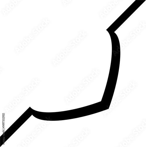 Islamic border ornament edge line stroke