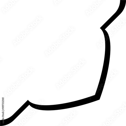Islamic border ornament edge line stroke
